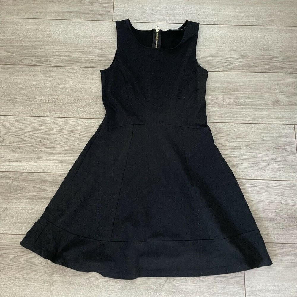 Cynthia Rowley Fit N Flare Dress Scoop Neck Sleeve